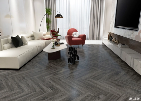 China Herringbone SPC Flooring Super Click Waterproof Anti Slip Plastic Home Decor